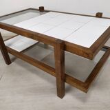 Vintage coffee table double trays