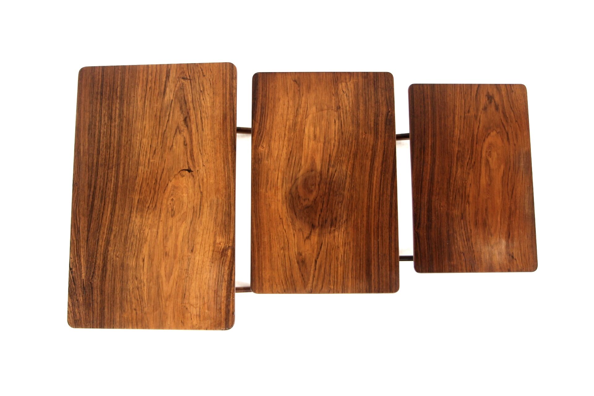 Rosewood nesting table, Erling Torvits, Heltborg Møbler Domus Danica, Denmark, 1960