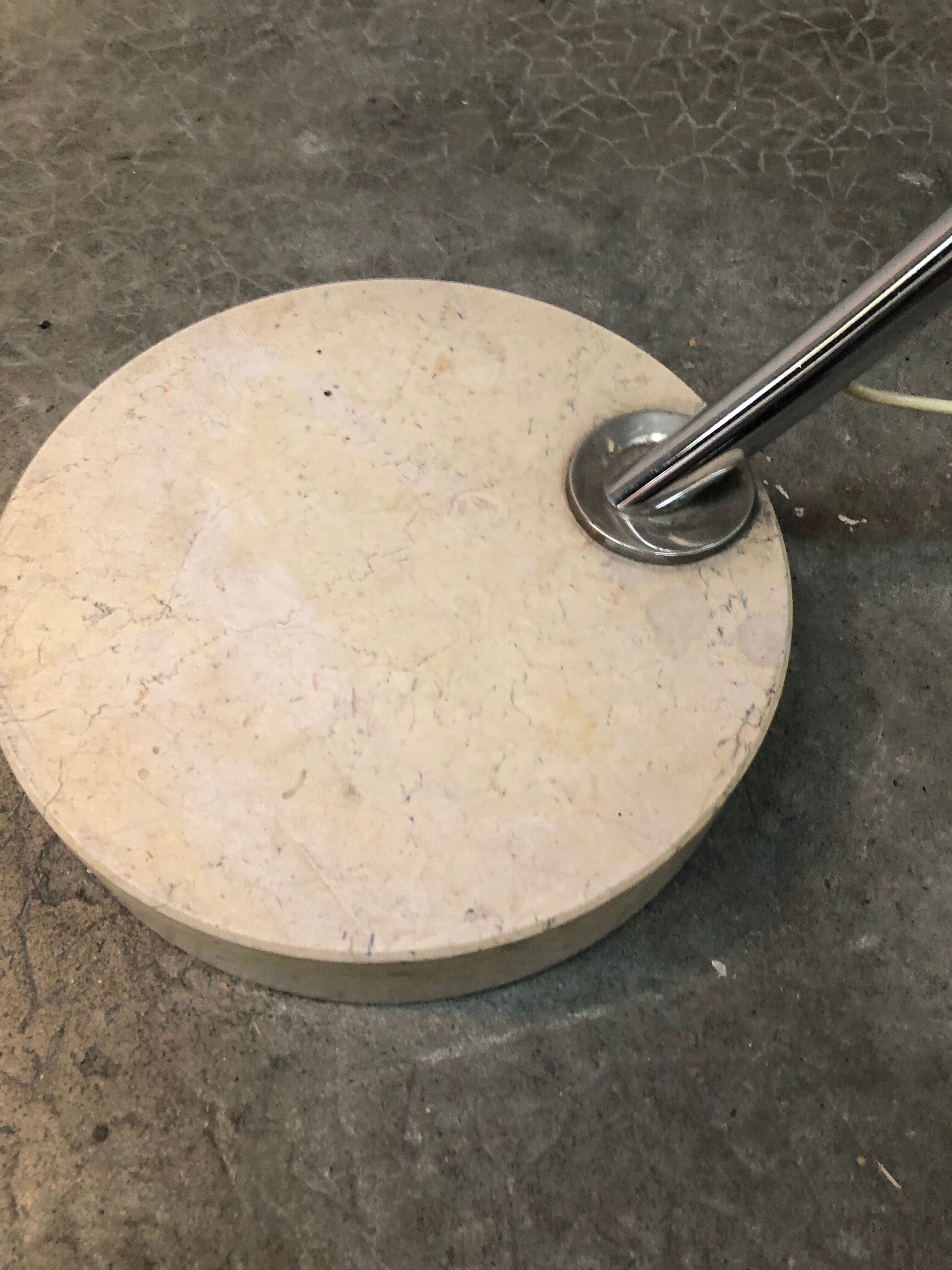 Arc floor lamp design of the 60s