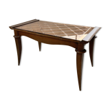 60s coffee table with pink mirror