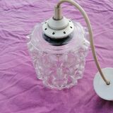 Vintage bubble glass pendant lamp