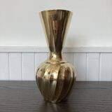 Indian brass swirl vase