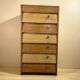 Vintage shoe cabinet / drop-down cabinet with drawer