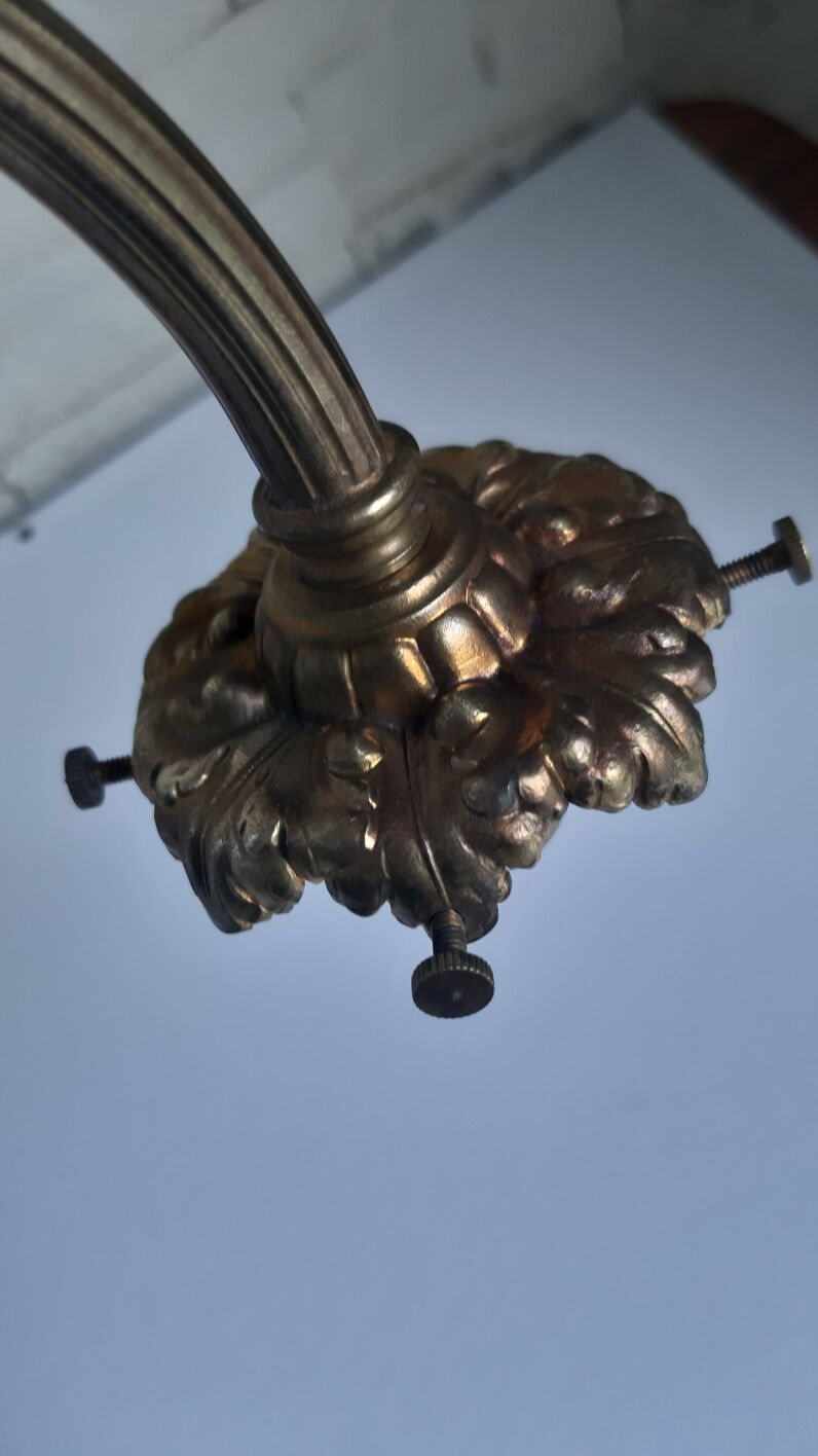 Art deco bronze wall lamp