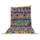 Grand tapis berbère marocain multicolore en laine 300 x 200 cm