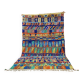 Large multicoloured Moroccan Berber rug in wool 300 x 200 cm
