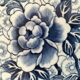 Antique oval plate Johnson Brothers "Lotus" blue, England