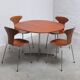 'Super-Circulaire' table in teak by Piet Hein and Bruno Mathsson for Fritz Hansen, 1974