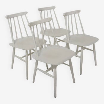 Set de 4 chaises scandinave "Fanett" par Ilmari Tapiovaara, Suède, 1960