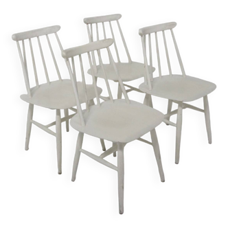 Set of 4 Scandinavian "Fanett" chairs by Ilmari Tapiovaara, Sweden, 1960