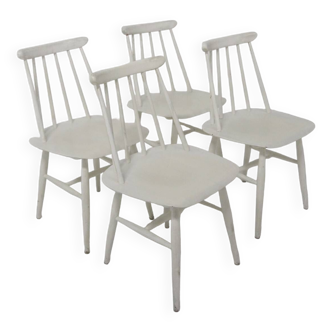 Set de 4 chaises scandinave "Fanett" par Ilmari Tapiovaara, Suède, 1960