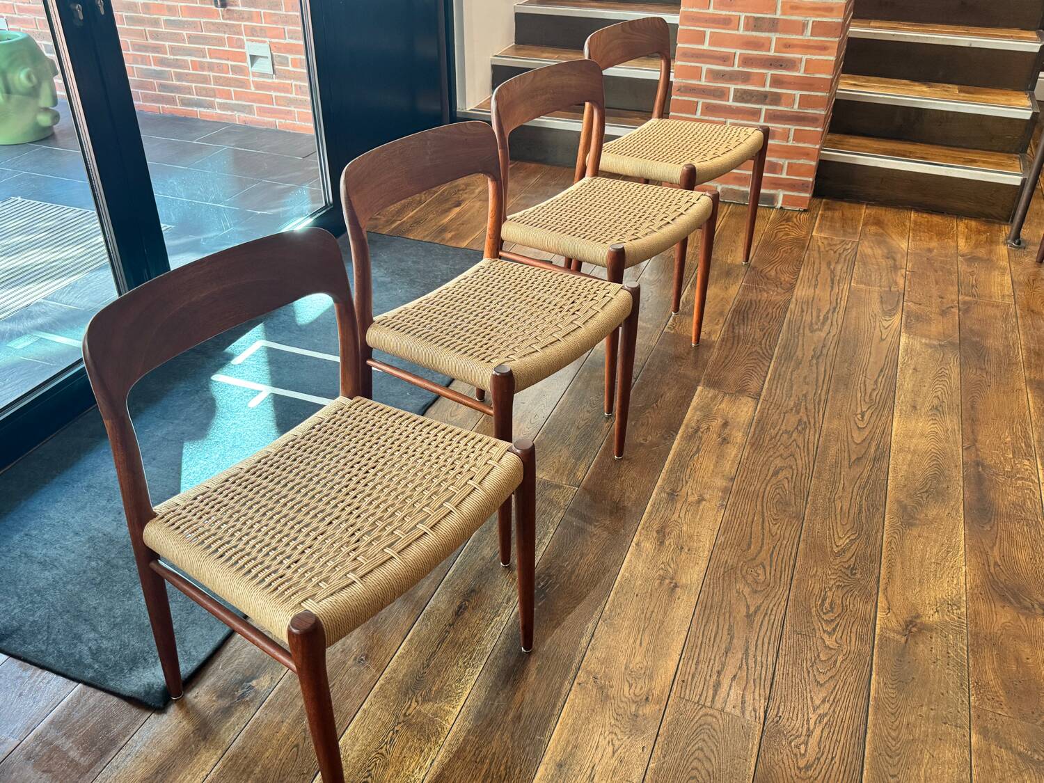 Set of 4 chairs by Niels Otto Moller