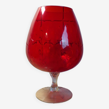 vase verre d'empoli rouge