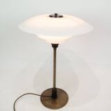 Table Lamp PH 4/2½ Made With White Opal Glass & Burnished Brass By Poul Henningsen From 1930s