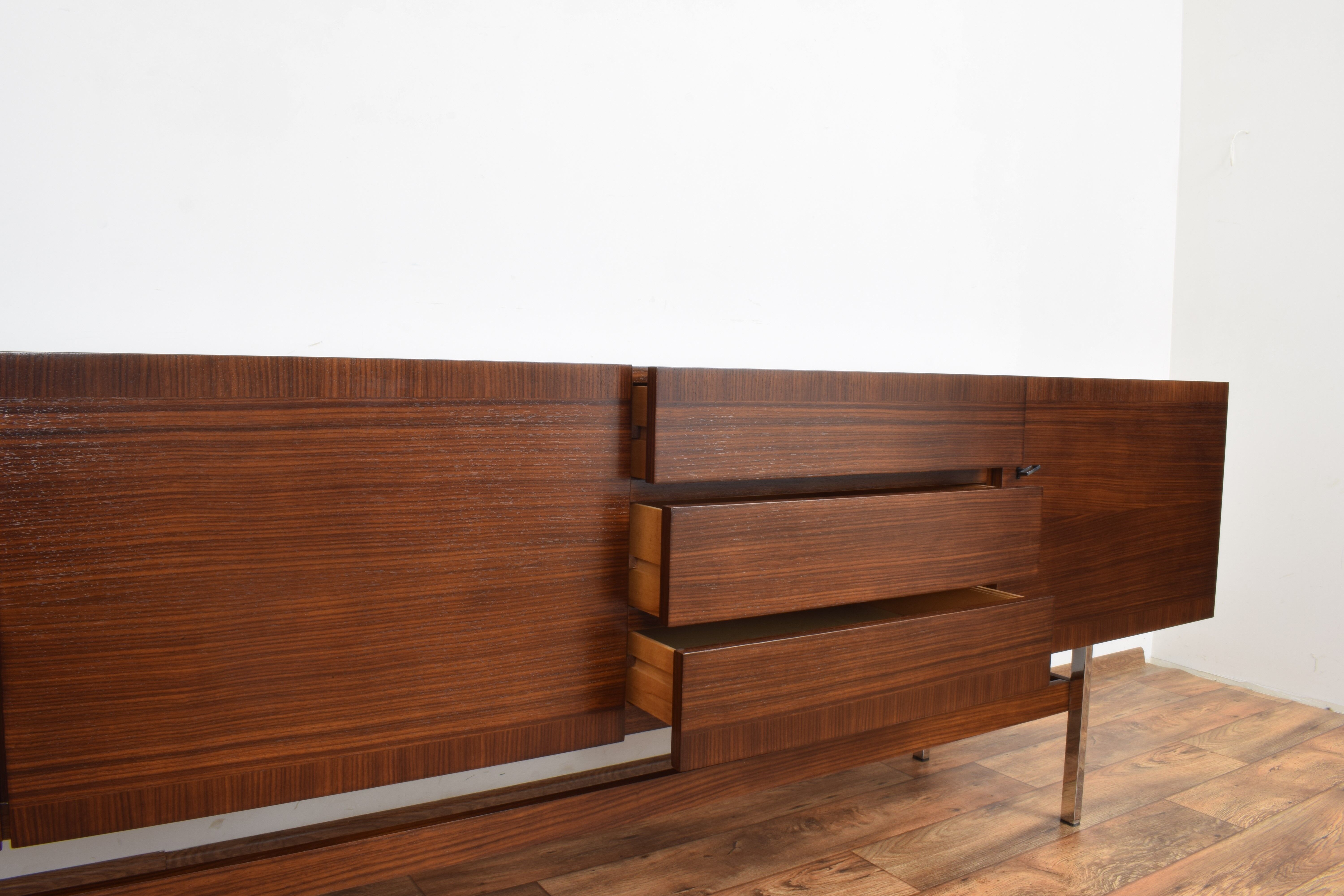 Mid-century german walnut sideboard by Musterring international, 1960s
