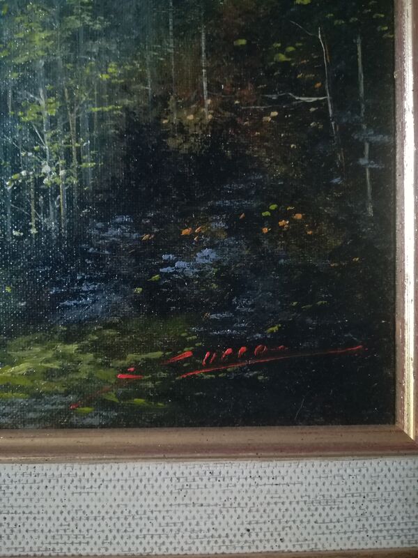 Huile sur toile signée