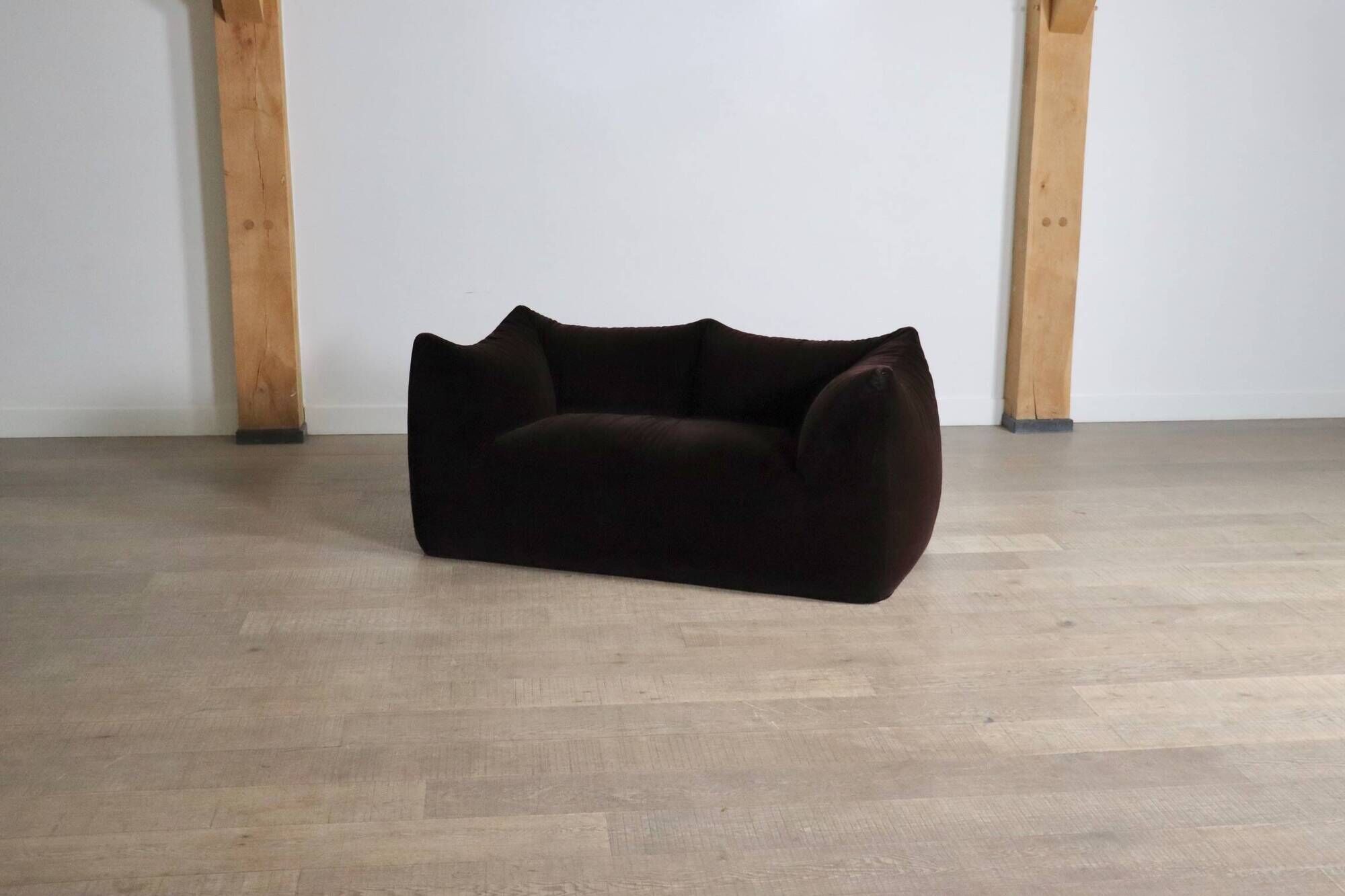 Le Bambole Sofa In Original Mohair Velvet By Mario Bellini For B&B Italia,