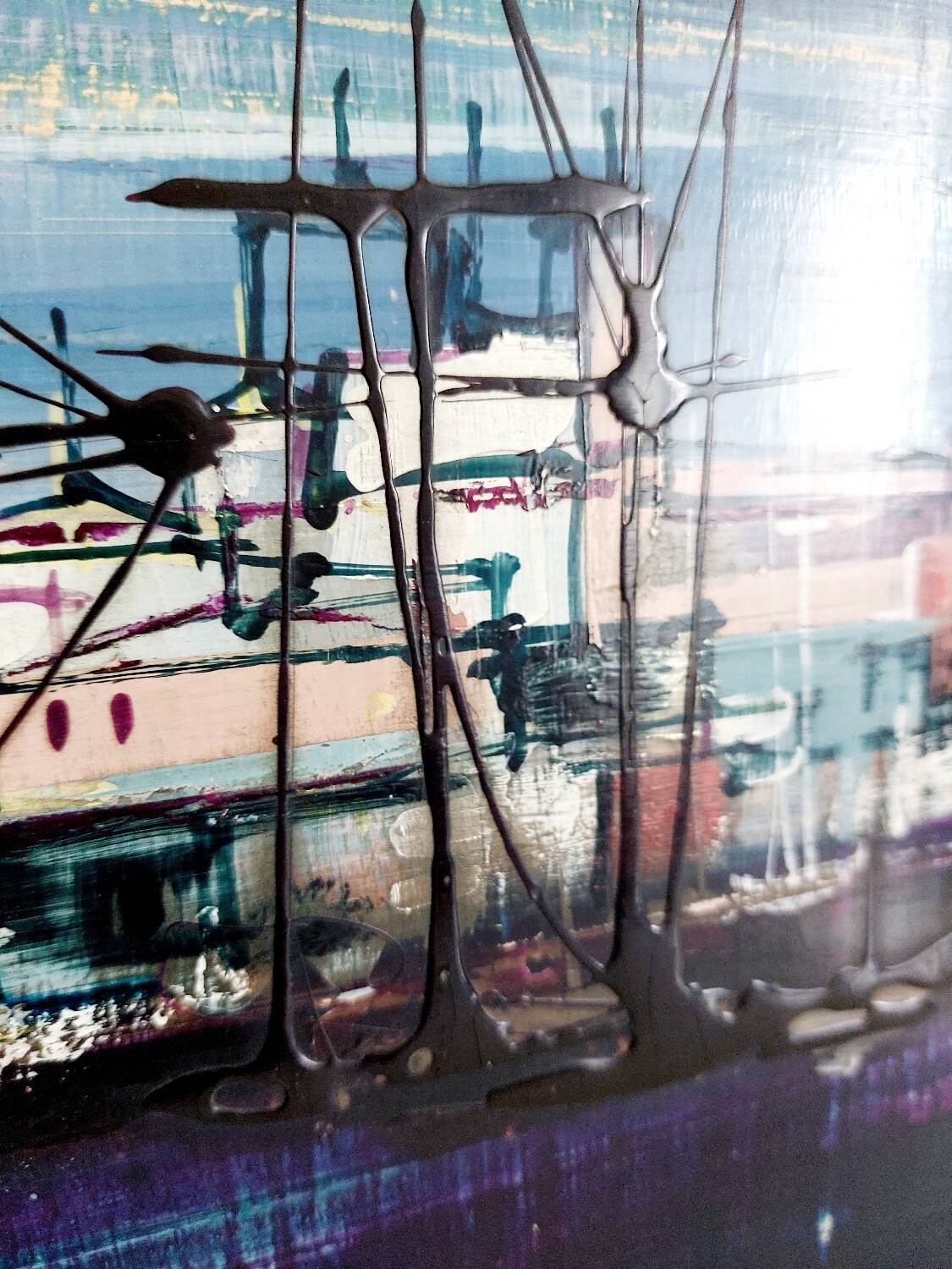 Oil painting on wood