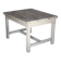 Antique wooden table, wheeled side table, kitchen table, interior decoration