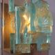 Applique murale des années 1960 en verre épais, de la marque Cosack, Allemagne.