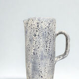 Speckled ceramic jug fat lava
