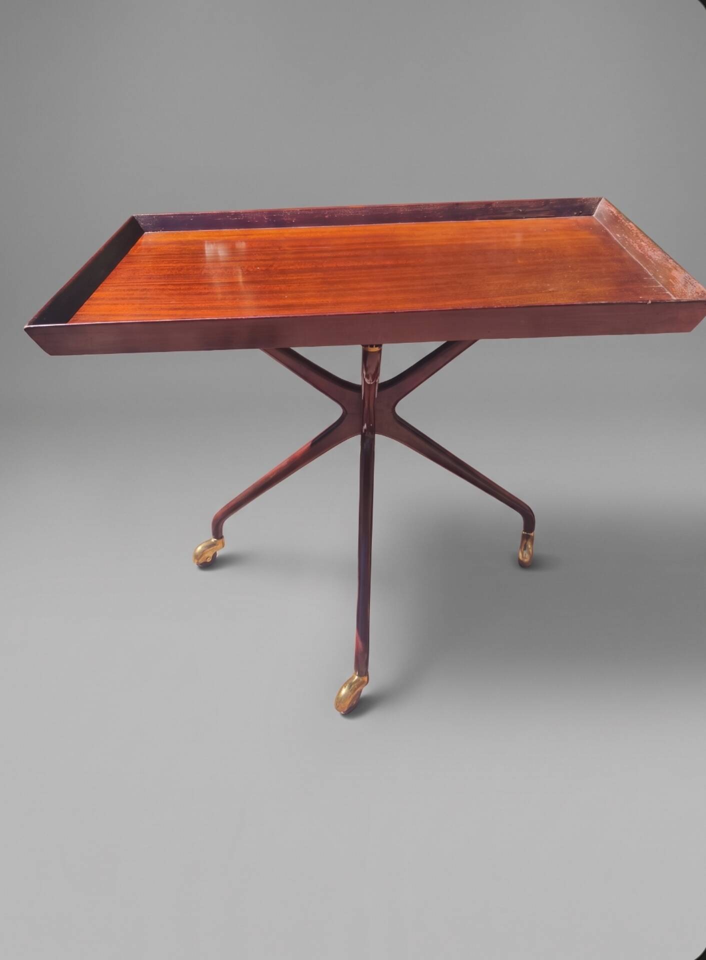 Ico Parisi Attributed Bar Cart/Serving Cart, Mid-Century