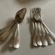 6 forks and 6 spoons in silver metal Cluny Vieux Paris circa 1900