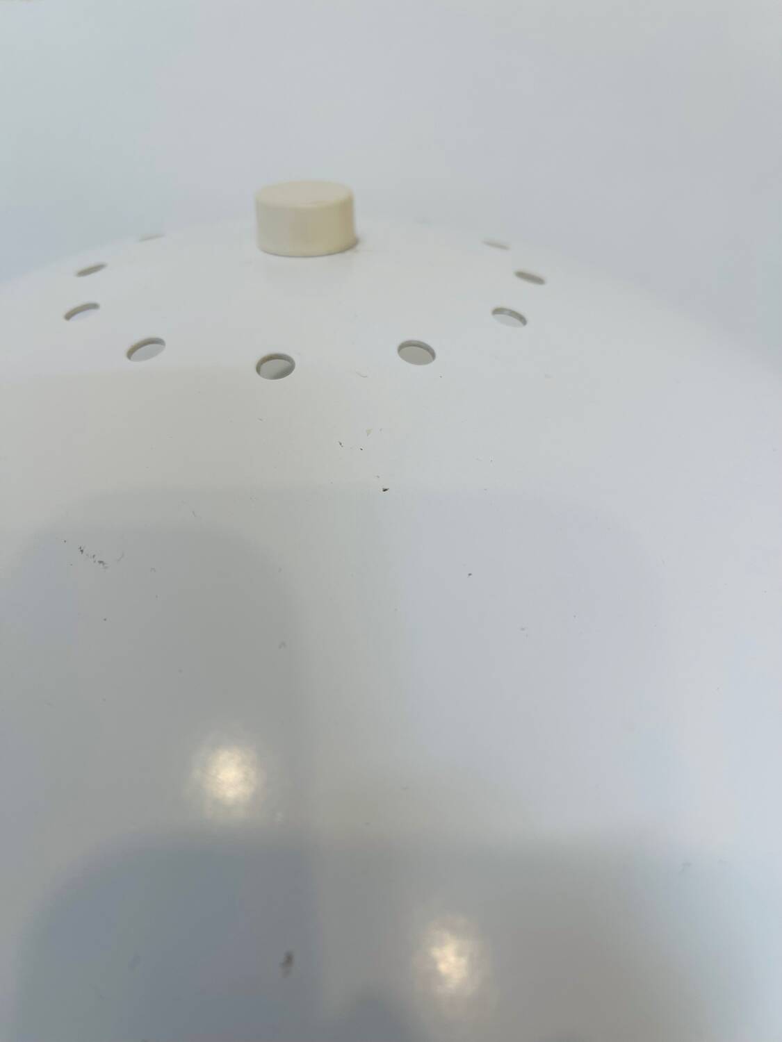 Lampe Aluminor blanche, circa 1975