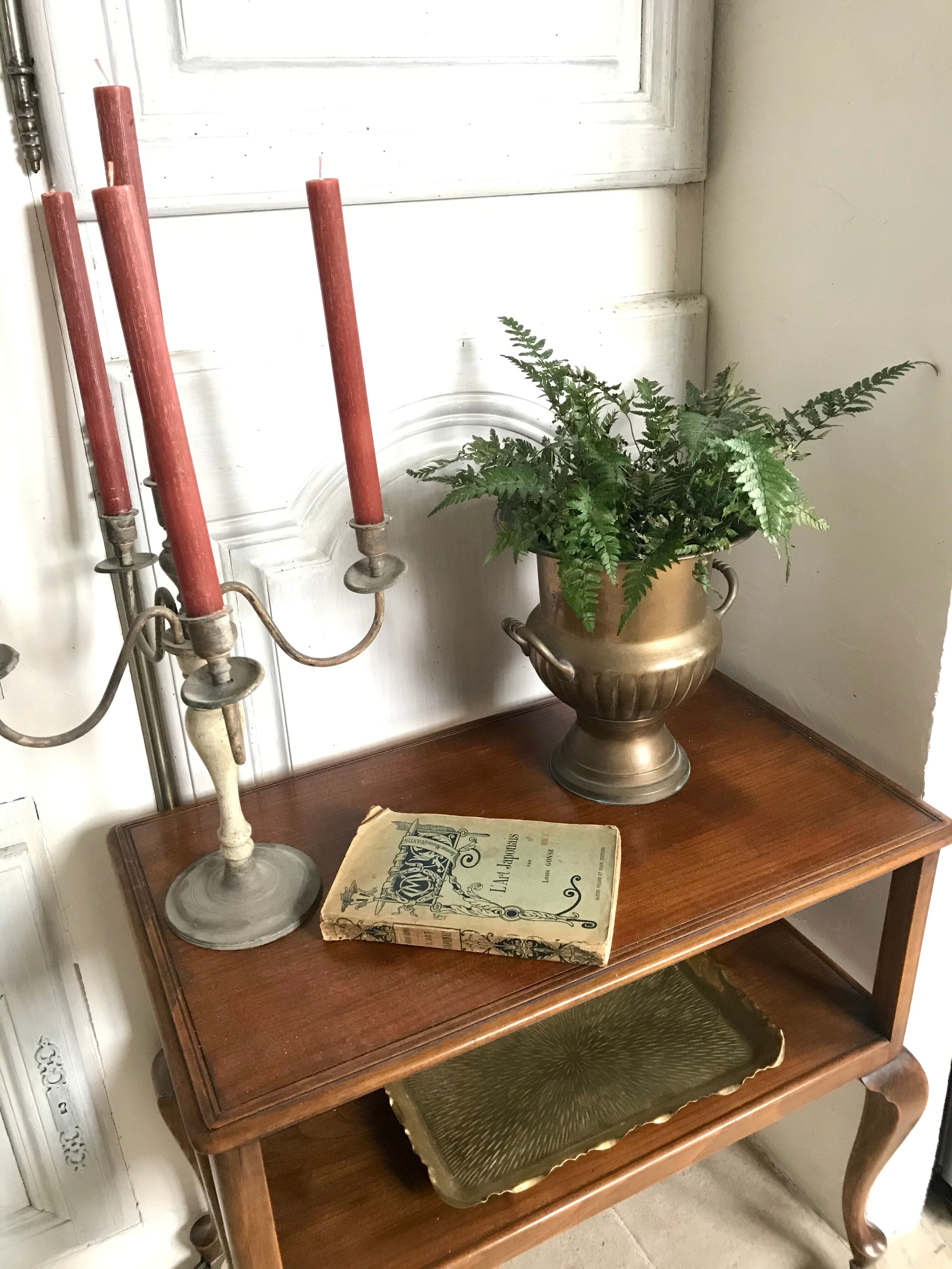 Cache-pot en laiton vintage