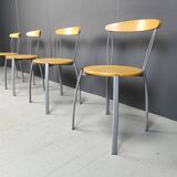 Vintage postmodern italian dining chairs, 1990s