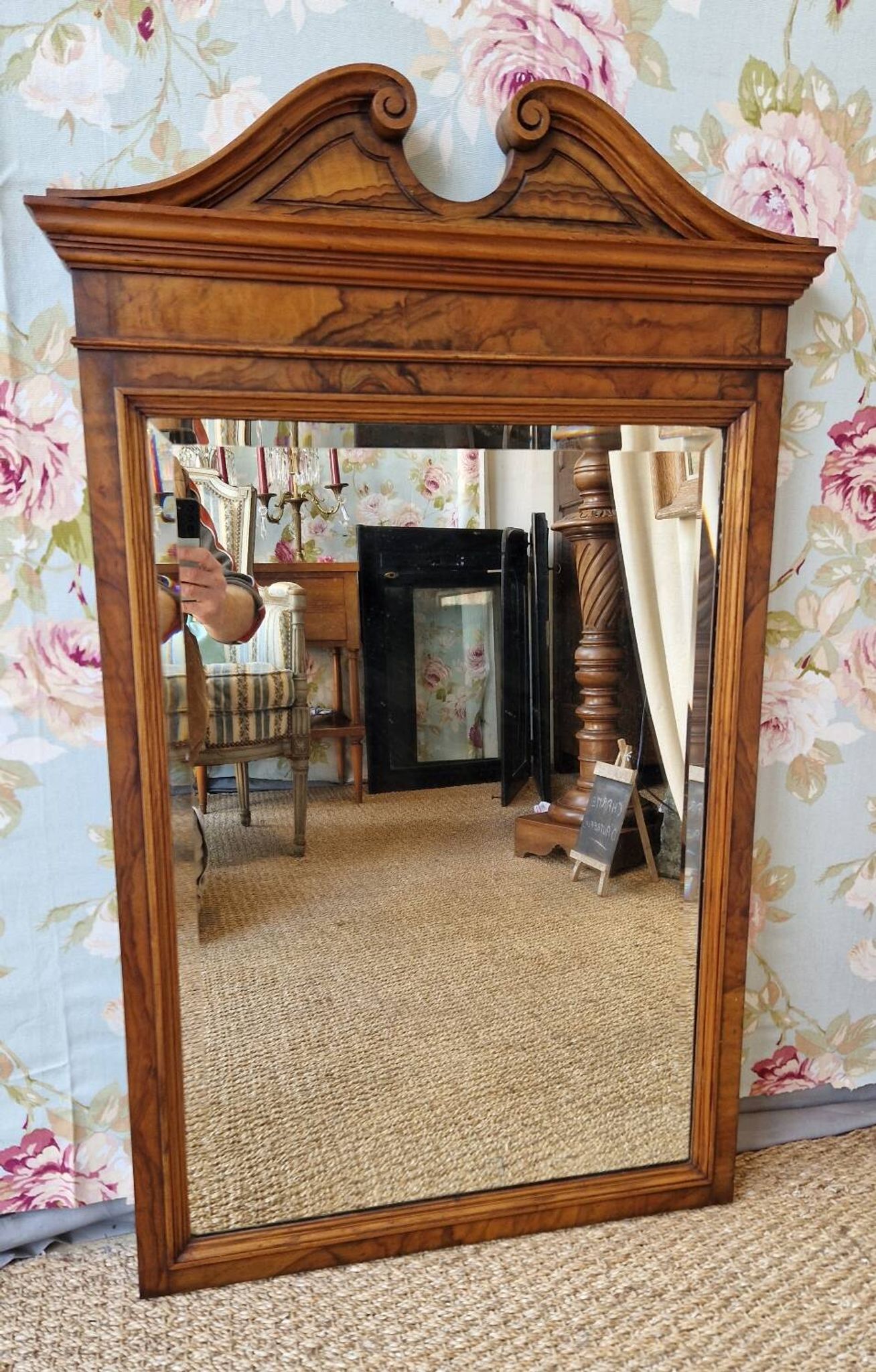Miroir en noyer