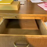 Two-sided oak desk, 50s