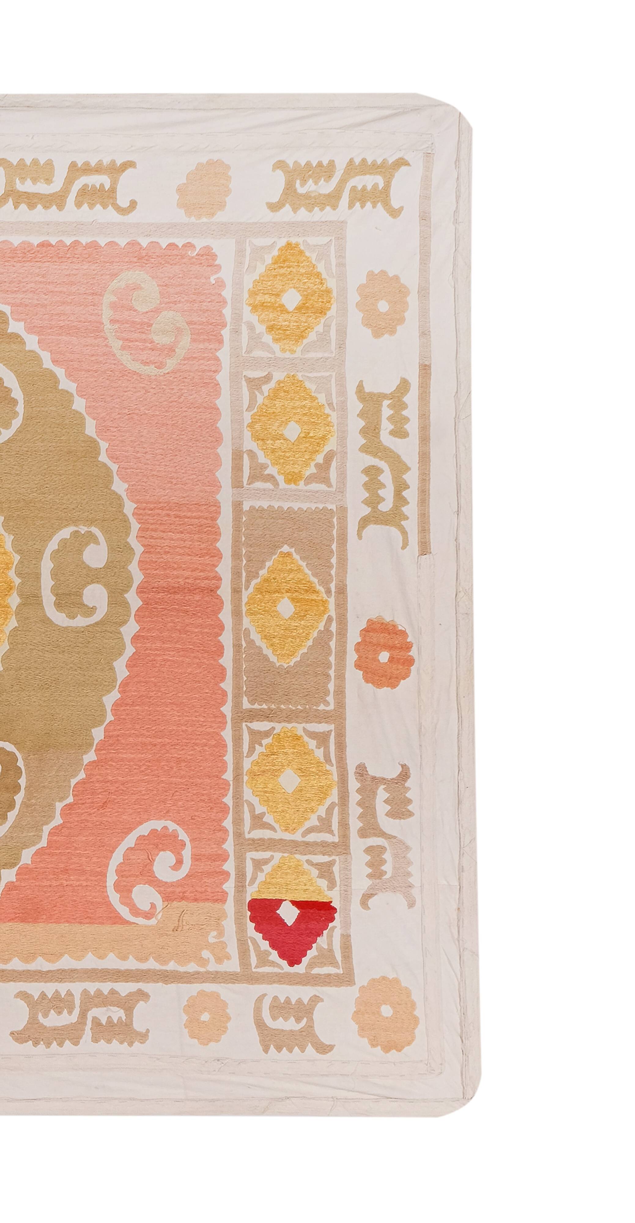 Hand knotted rug, vintage Turkish rug 117x151 cm