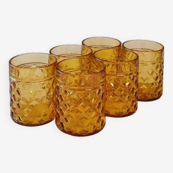 Pernod amber glasses
