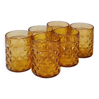 Pernod amber glasses