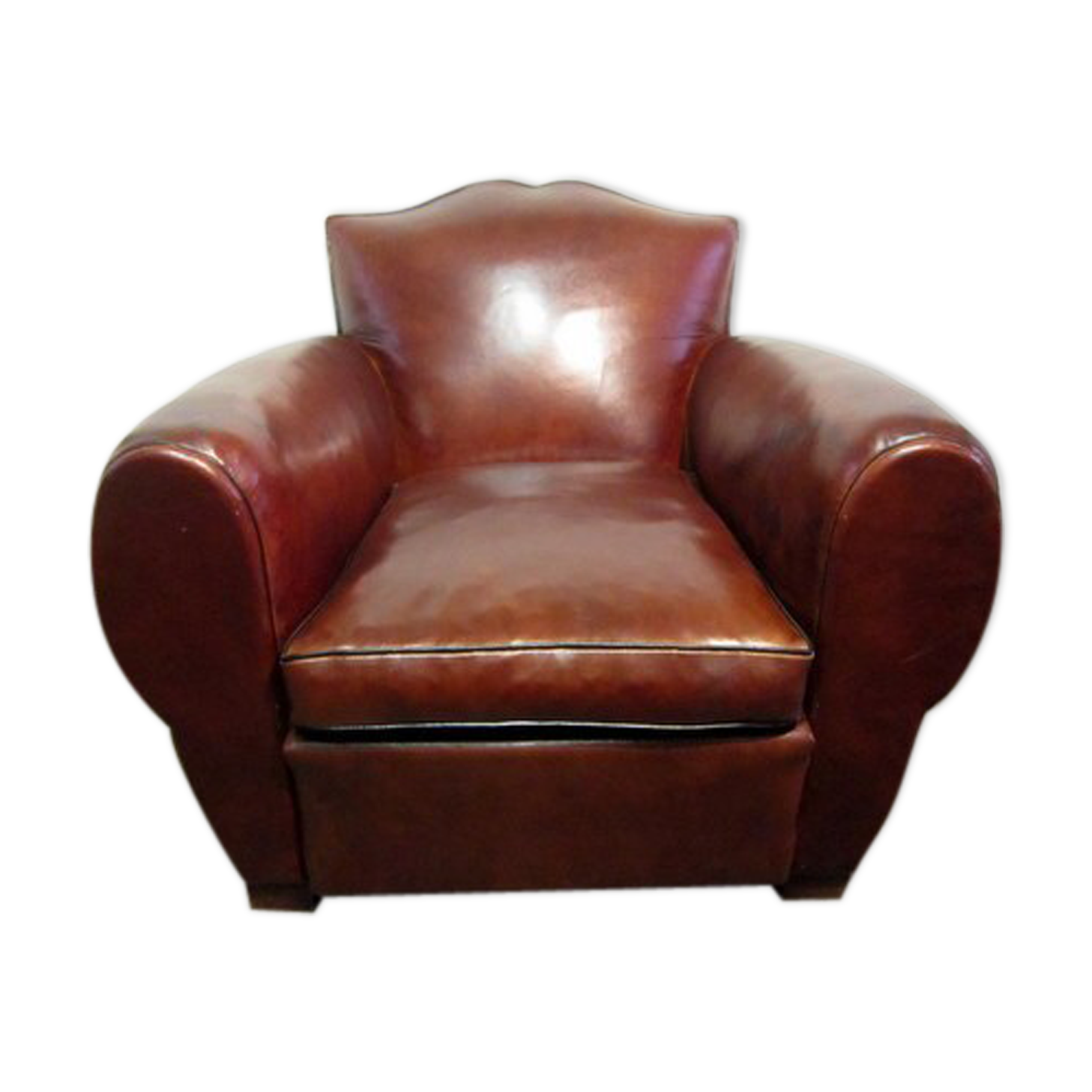 Folder moustache restored former club Chair