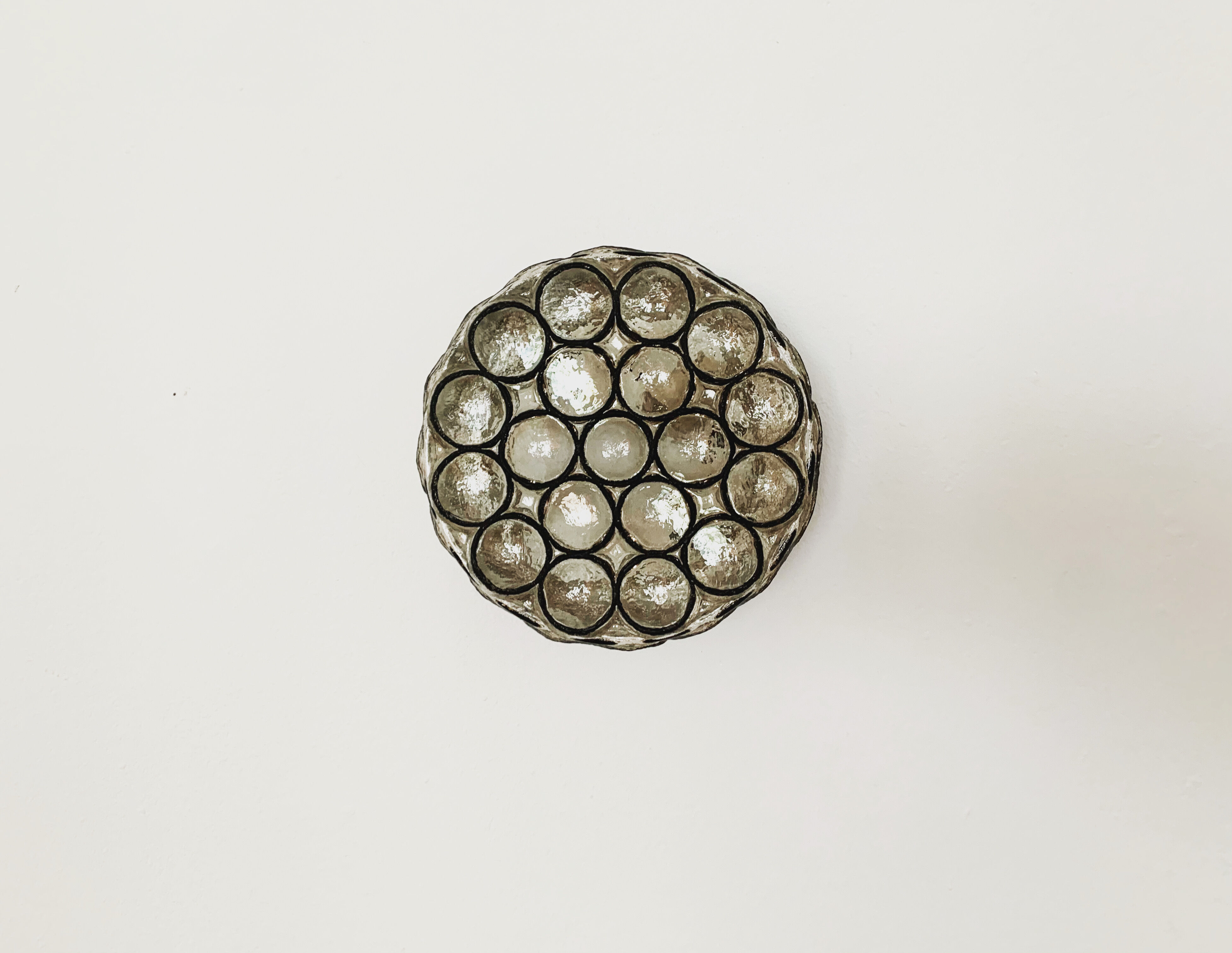 Iron ring design wall lamp from Limburg