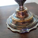 Paire - Candélabre Centre de table - Bronze argenté