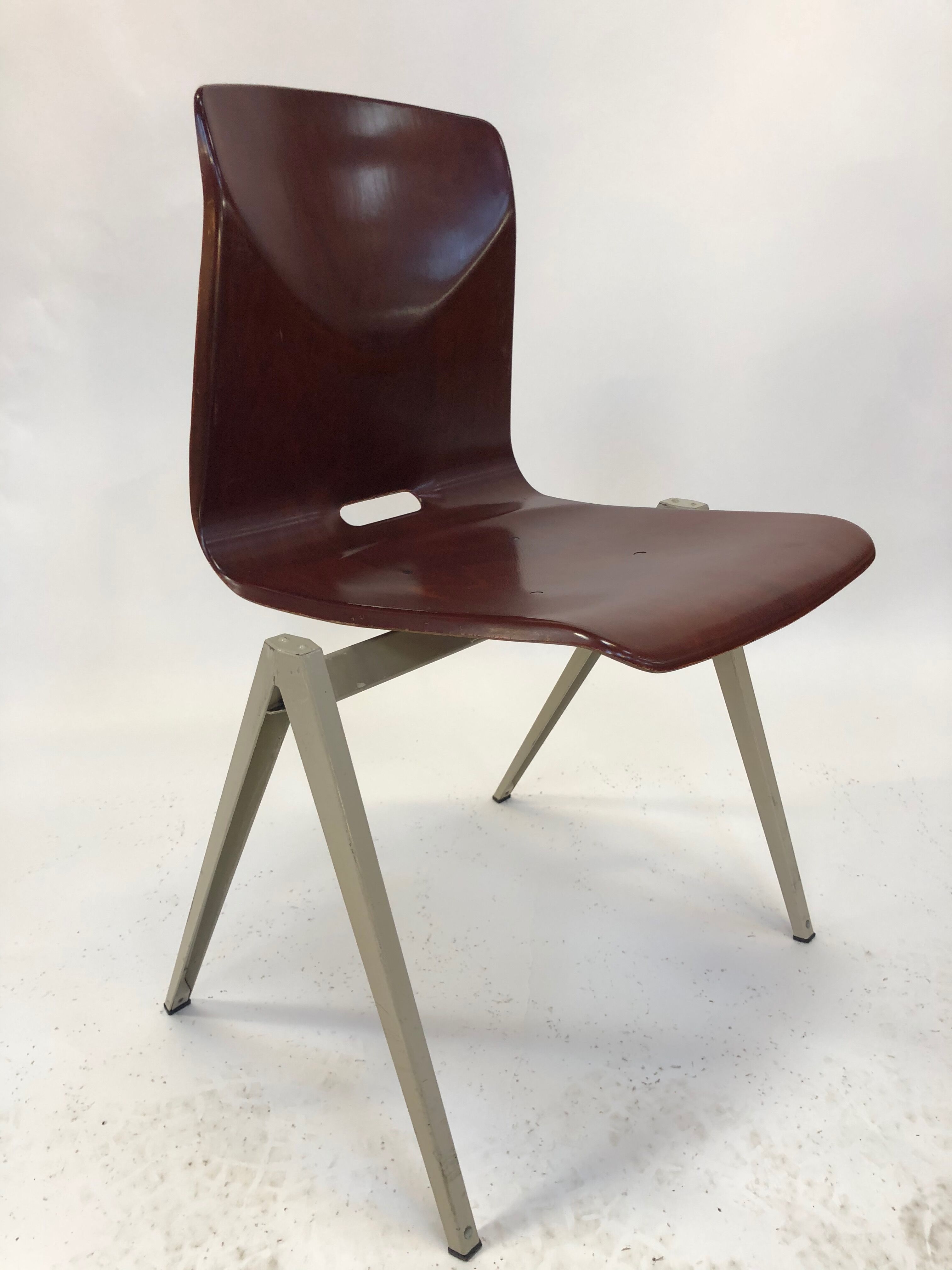 Lot of 4 vintage chairs Galvanitas S22 in the Netherlands