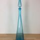 Carafe bouteille Empoli 68 cm italienne, verre bleu