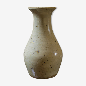 Pyrite sandstone vase by Jean Migeon in La Borne, 60s