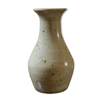 Pyrite sandstone vase by Jean Migeon in La Borne, 60s