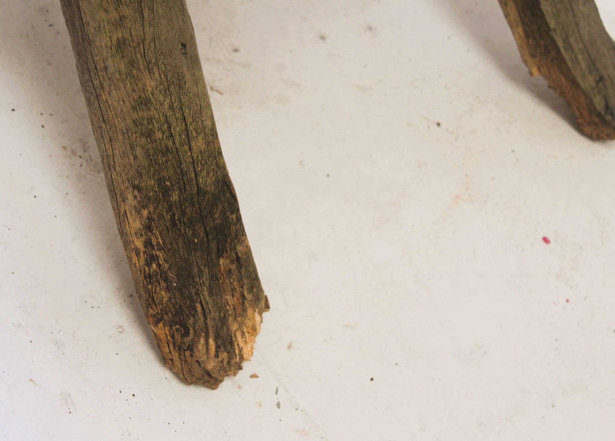 Sturdy Wabi Sabi chair in solid wood, 1950