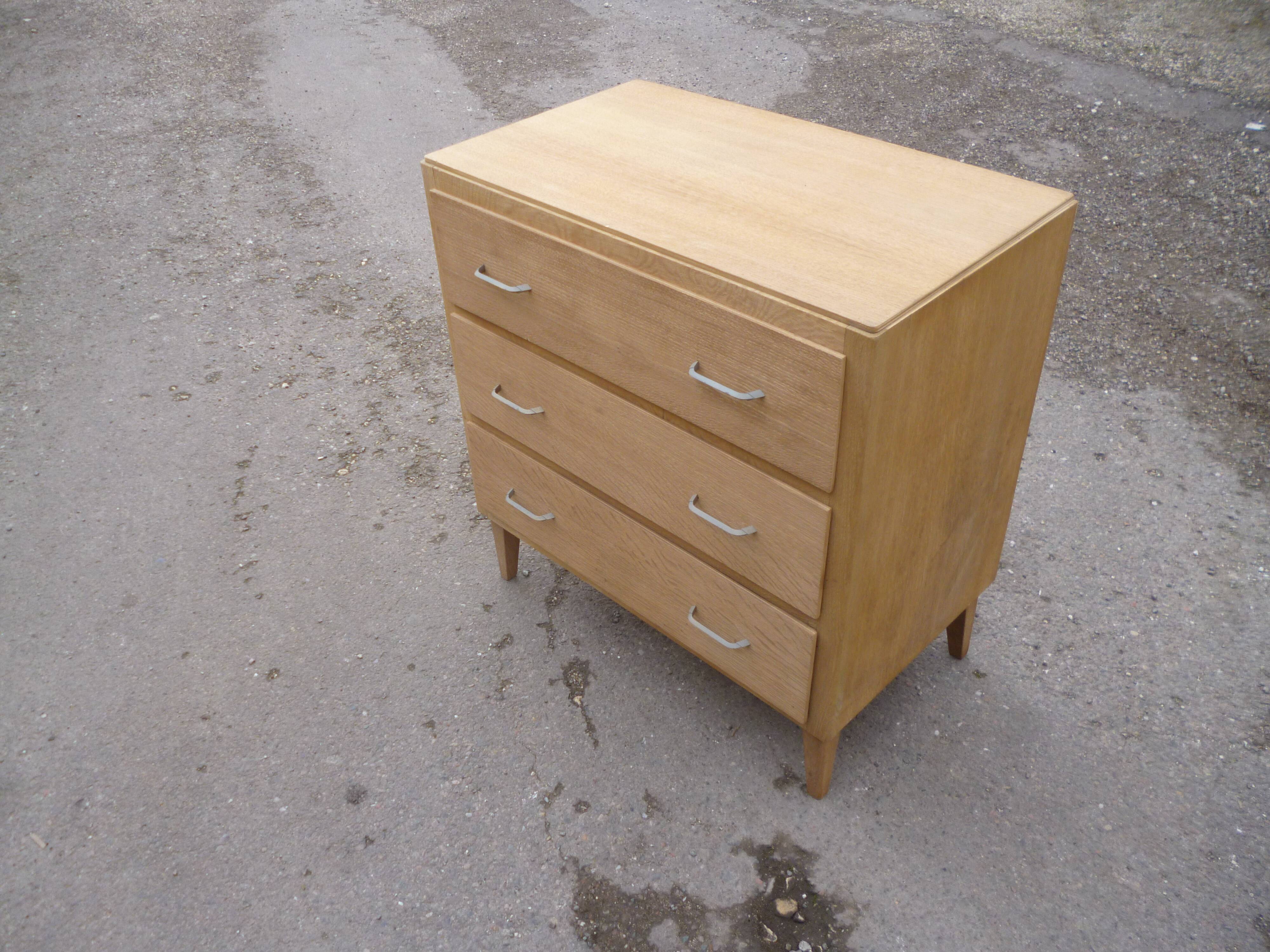 60 year oak chest of drawers