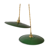Pair of enamelled suspensions