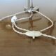 “Airplane” lamp in nickel-plated brass from the 40s and 50s