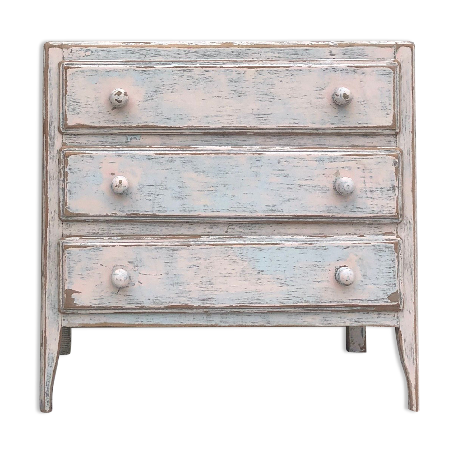 Patinated vintage chest of drawers