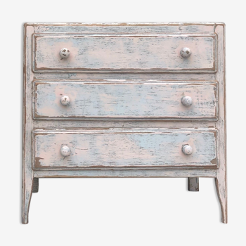 Patinated vintage chest of drawers