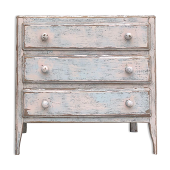 Commode vintage patinée