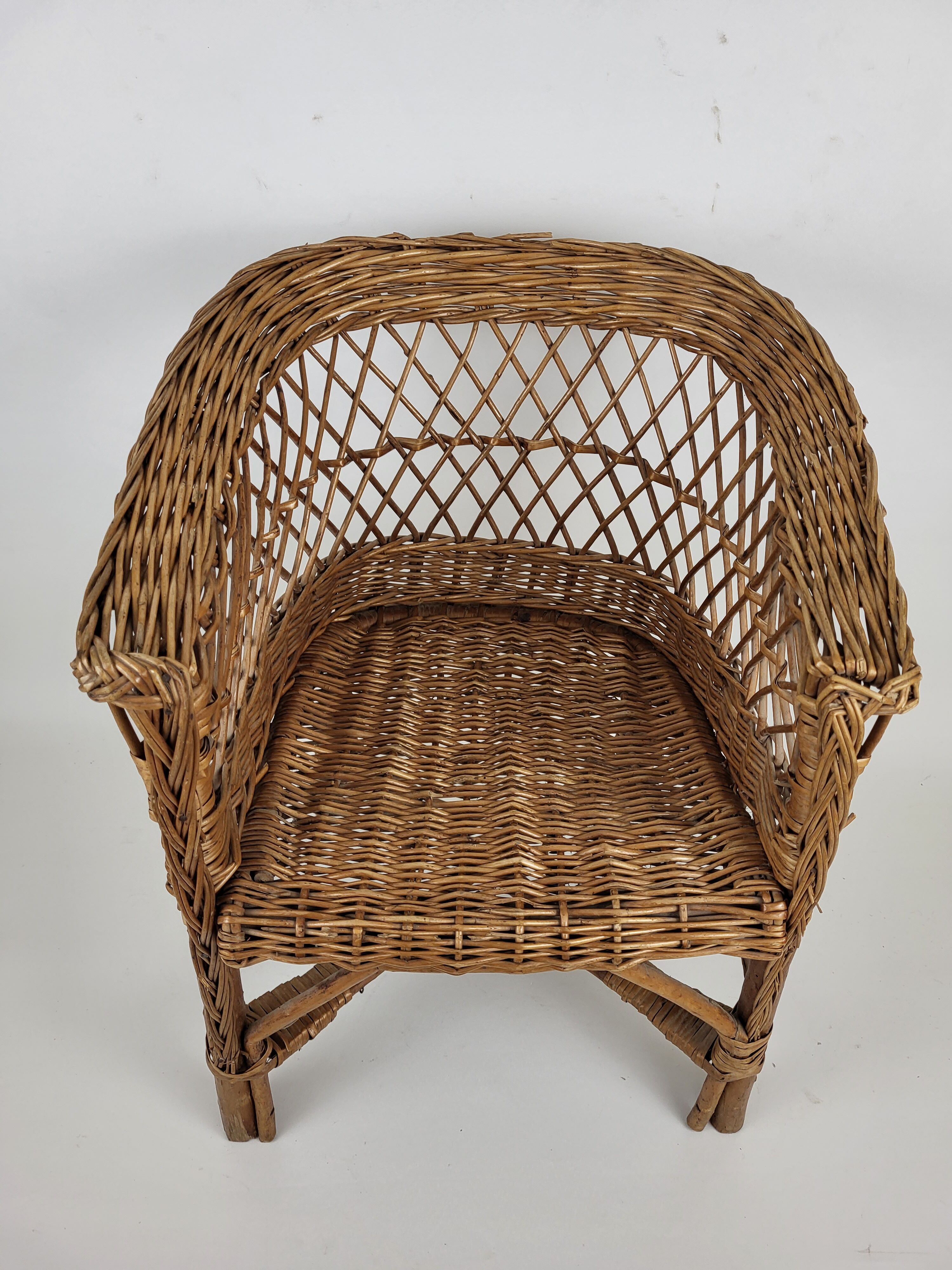 Wicker children's chair